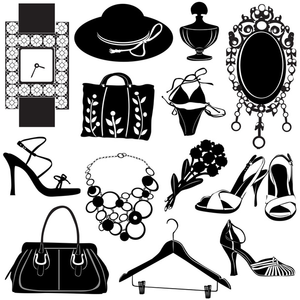 Women accessories - Vector, Image