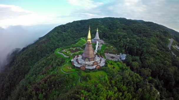 Vista aérea em Doi Inthanon Chiang Mai, Tailândia
 - Filmagem, Vídeo