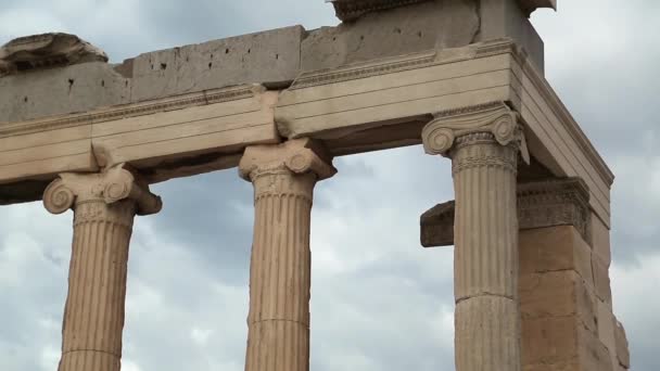 Kolommen van antieke tempel - Video