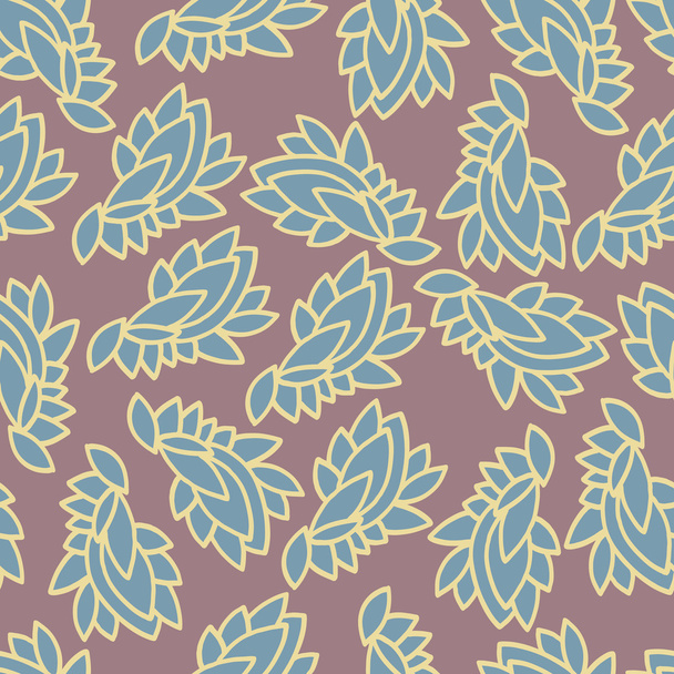 Leaves Seamless Pattern - Vetor, Imagem