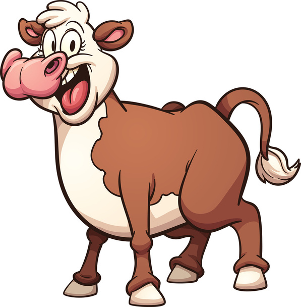 Vaca de dibujos animados
 - Vector, Imagen