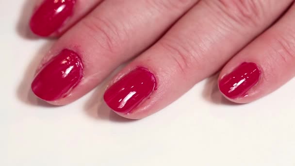 Manicure treatment in beauty salon - Footage, Video