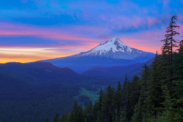 Belle vue du mont Hood en Oregon, États-Unis
 - Photo, image
