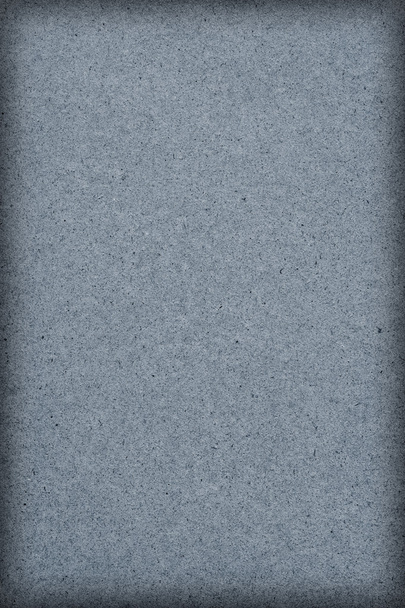 Recycle papier blauwachtig grijze Extra grof graan vignet Grunge textuur - Foto, afbeelding