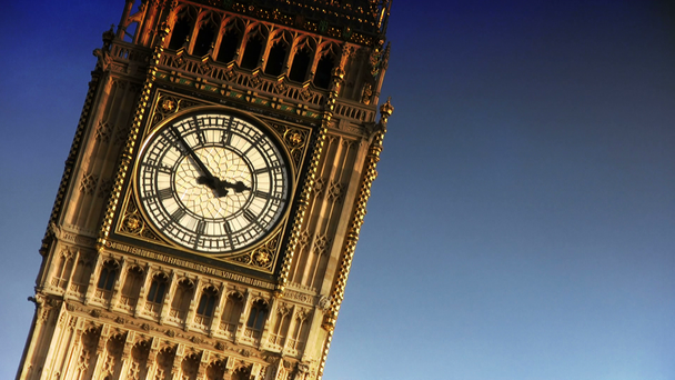 Wieża zegarowa Big Ben (Londyn, Anglia) - Materiał filmowy, wideo