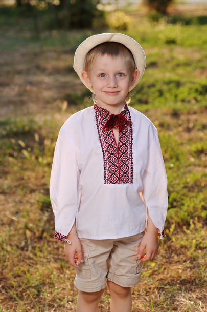 Boy in Ukrainian Traditional Outfit - Foto, Imagen