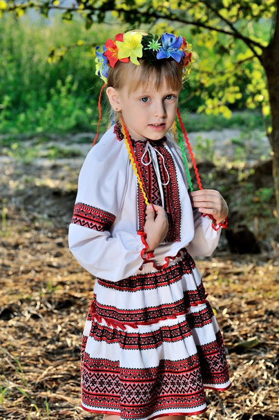 Girl in Ukrainian Traditional Outfit - Фото, зображення