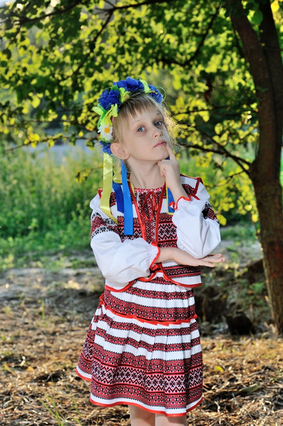 Ukraynalı geleneksel kıyafeti kız - Fotoğraf, Görsel