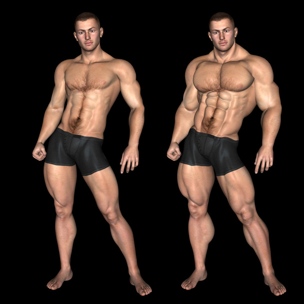forte giovane uomo maschio bodybuilder
 - Foto, immagini