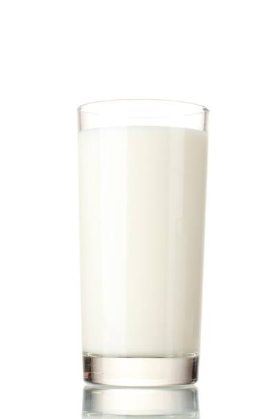 Glass of milk isolated on white - Zdjęcie, obraz