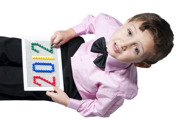 Un bambino che gioca Mosaico
 - Foto, immagini
