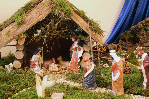 Рождественская сцена, рождение Иисуса
 - Фото, изображение