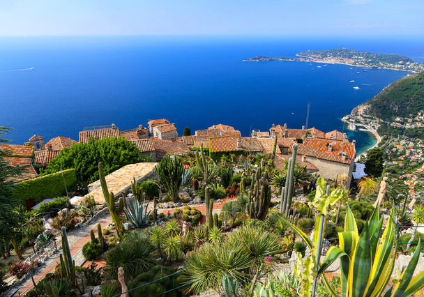Botanik Bahçesi Eze sur Mer, Fransız Rivierası - Fotoğraf, Görsel