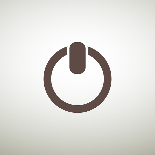 Power buttton simple web icon - Vector, imagen