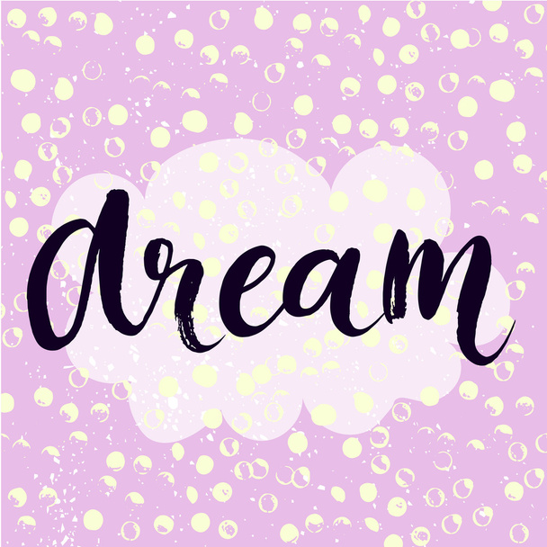 inspirational word at pastel violet background - Вектор,изображение