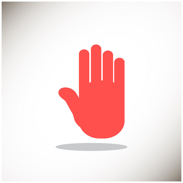 Human palm web icon - Vektor, obrázek
