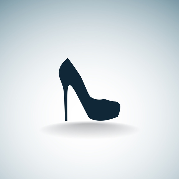 Female shoe web icon - Vector, Image