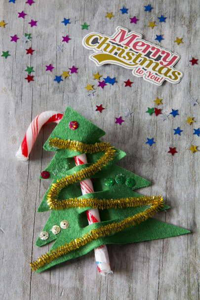 Candy Cane Christmas Tree с Рождеством
 - Фото, изображение
