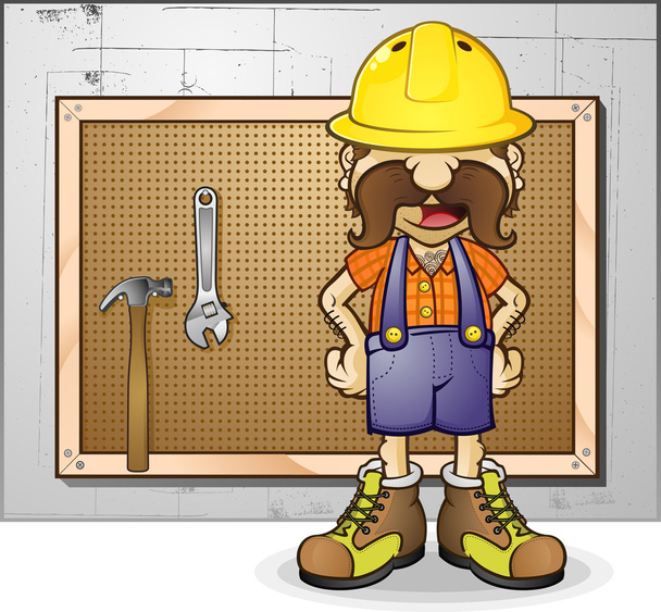 Trabalhador da construção
 - Vetor, Imagem