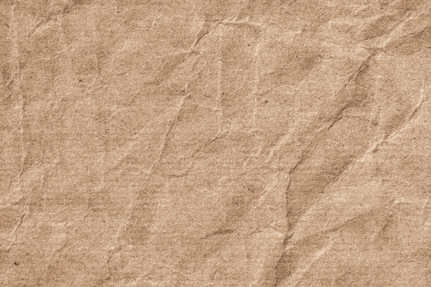 Reciclar Beige rayas Kraft papel grueso arrugado Grunge textura
 - Foto, imagen