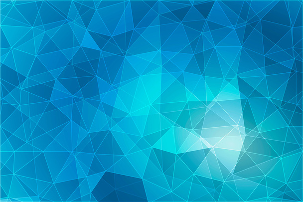 Fondo azul geométrico abstracto, ilustración de bajo estilo poli
 - Vector, Imagen