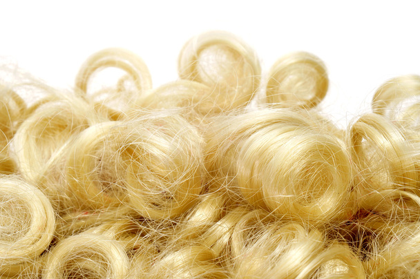 kudrnaté blond paruka - Fotografie, Obrázek