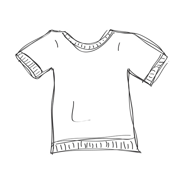 Simple doodle of a tshirt - Vector, Image