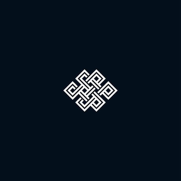 Symbole de nœud infini sur noir
 - Vecteur, image