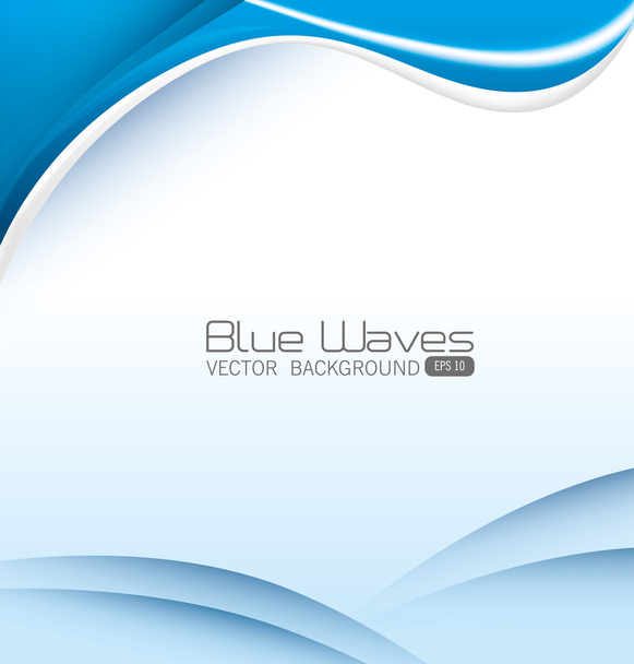 Blue waves design. - ベクター画像