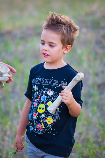 5 year old boy outdoor - Фото, изображение