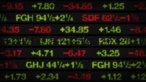 Stock Market Data Tickers Board - Footage, Video