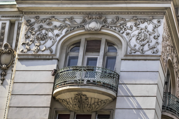 Facades of Belgrade - Former Russian Czar Restaurant Building Detail - Photo, Image
