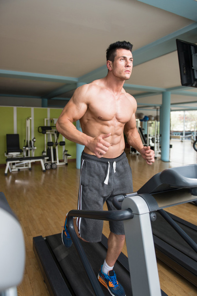 Young Man On Treadmill - Foto, Imagen