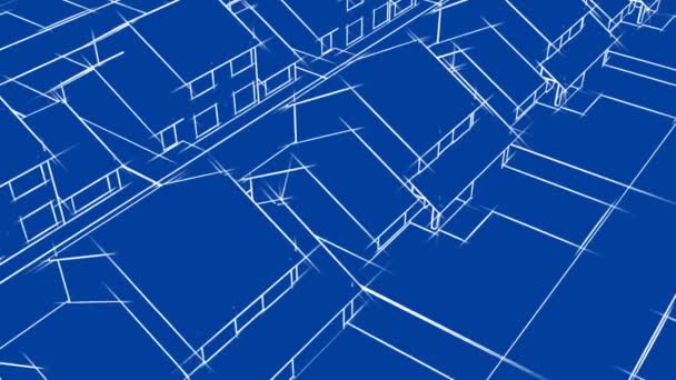 Animación de casas Blueprint (HD Loop
) - Imágenes, Vídeo