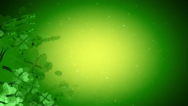 Pyhän Patrickin päivä - Vihreä Four Leaf Clover Animaatio
 - Materiaali, video