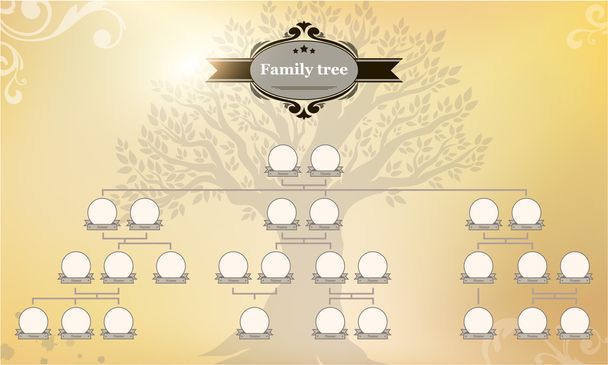 Genealogical tree of your family. - Vector, Image