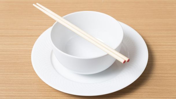 empty bowl with chopstick - Fotó, kép