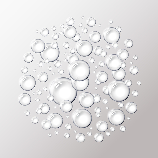 水の泡パターン - ベクター画像