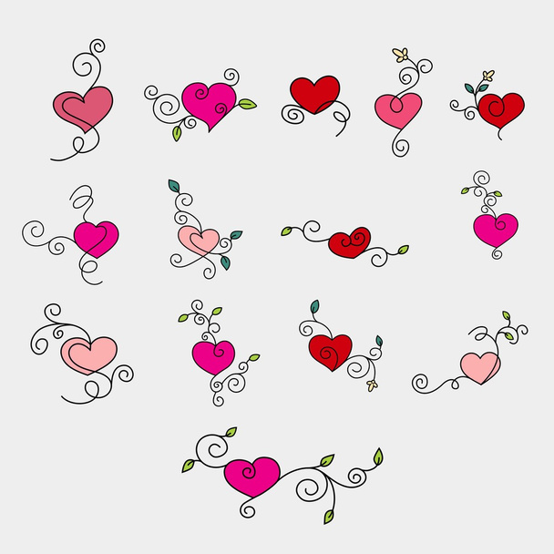 Plantilla de logotipo de objeto de amor
 - Vector, Imagen