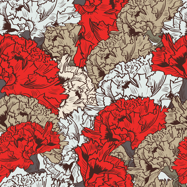 Seamless floral texture - Vetor, Imagem