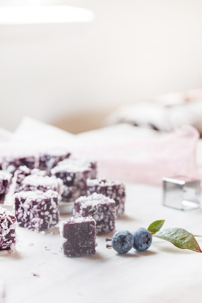 homemade berry gelatin dessert - Fotoğraf, Görsel