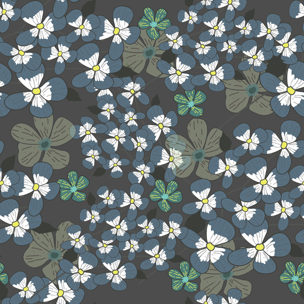 Seamless floral texture - Vector, afbeelding