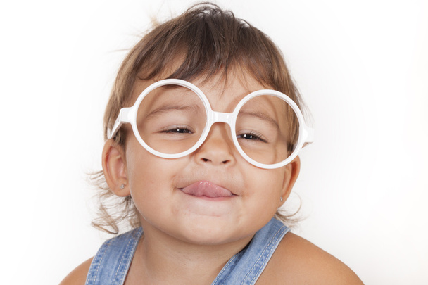 little girl and glasses - Foto, Imagem