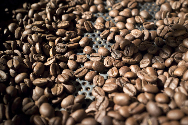 Жареные кофейные зёрна
 - Фото, изображение