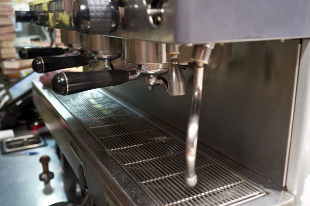 Espressomaschine in Großaufnahme - Foto, Bild