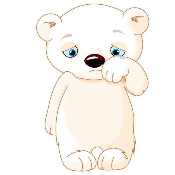 sad polar bear - Vecteur, image