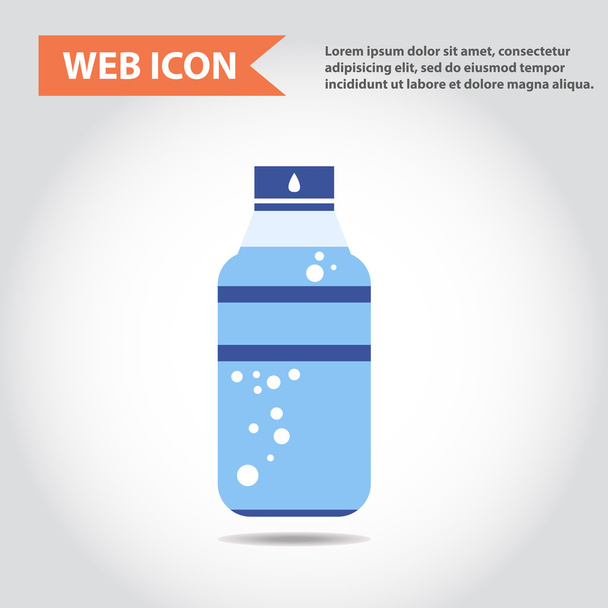 Láhev vody, pití, kapalina, web ikony, vektor. - Vektor, obrázek