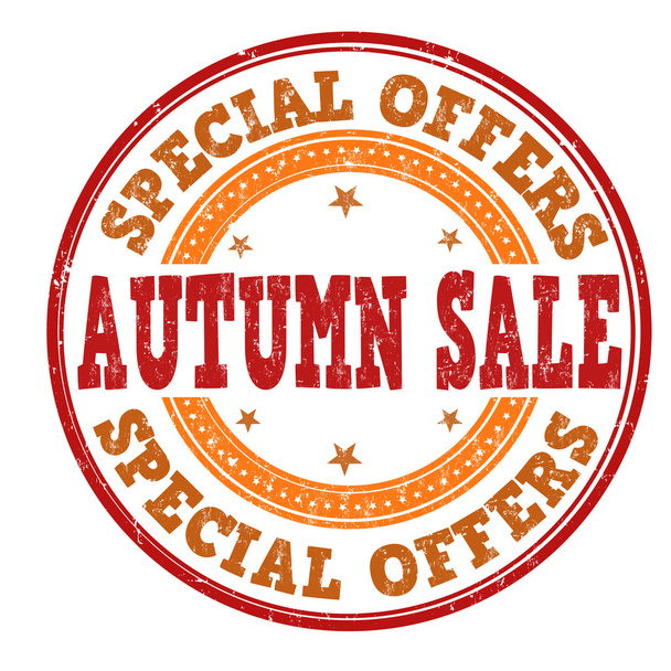 Sello de venta otoño
 - Vector, Imagen