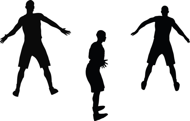 silueta de jugador de baloncesto
 - Vector, imagen