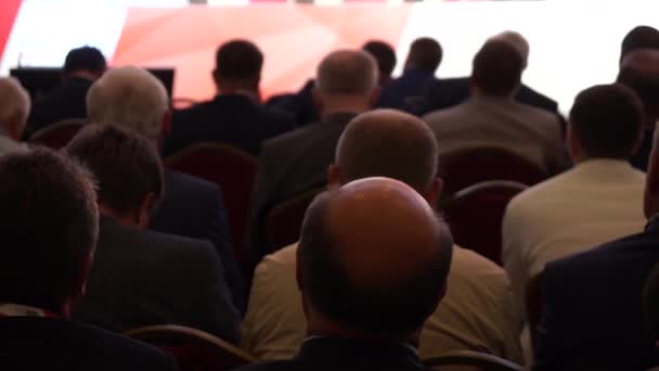 Publikum im Konferenzsaal - Filmmaterial, Video